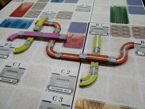 demiryolu tramways boardgame 3d print model - Mito3D