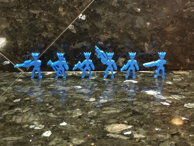 aquatic aliens meeples flatminis meeple meepleverse rpg 3D print model - Mito3D