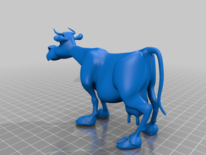 mucca 3d print model - Mito3D