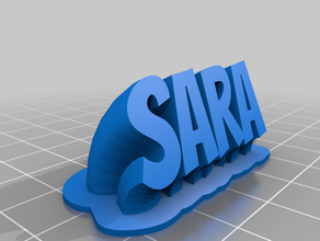 sara customized 3d print model - Mito3D