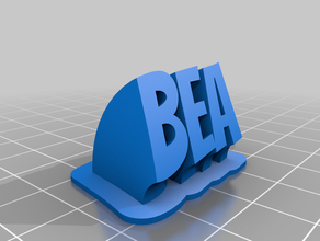 bea personalizado 3d print model - Mito3D