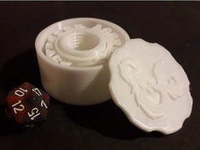 d&d 5e condition markers box dnd dungeons dragons roleplaying 3d print model - Mito3D