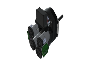 servo shifter hs-805bb vexpro 2cim shifting gearbox 3d print model - Mito3D