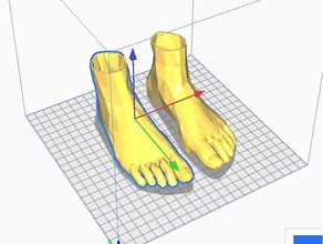 del piede piedi matita titolare penna 3d print model - Mito3D