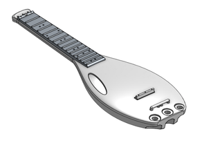 babelele 3 string tiny ukulele like instrument musical 3d print model - Mito3D