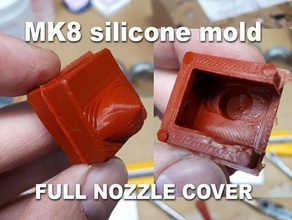 mk8 heatblock molde de silicona - juego completo la cubierta creality ender 3 engranaje 3d print model - Mito3D