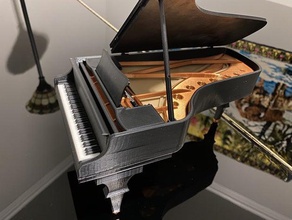 grand piano moving parts hinge hinged 3d print model - Mito3D