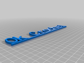 my customized sign 3d print model - Mito3D