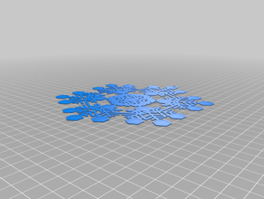snowflake 4 customized 3d print model - Mito3D