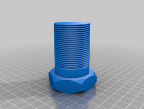 il mio personalizzato dado di lavoro bullone rondella filettata fabbrica su misura 3d print model - Mito3D