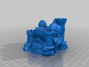 bende castel mimarlık sanat kale dekorasyon dekoratif adam minyatür tapınak 3d print model - Mito3D