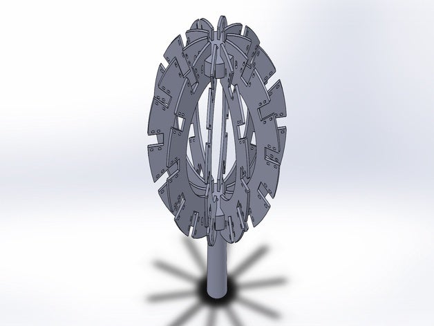 pixel de la esfera navidad árbol parte superior adorno ws2811 3D print model - Mito3D