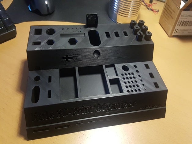 little 3d-print organizer v2 halter kit print printer starterkit startrek tools &sect d-print 3D print model - Mito3D