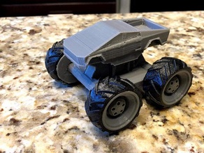 mini monster cybertruck suspensión truck 3d print model - Mito3D