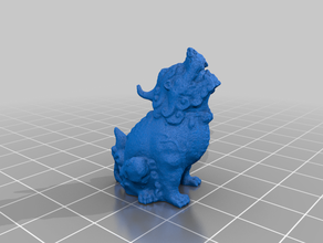 foo dog chinese dragon 2019 3dmodel animal creature lion model scan statue 3d print model - Mito3D