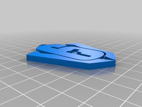 rainbow 6 keychain 3d print model - Mito3D