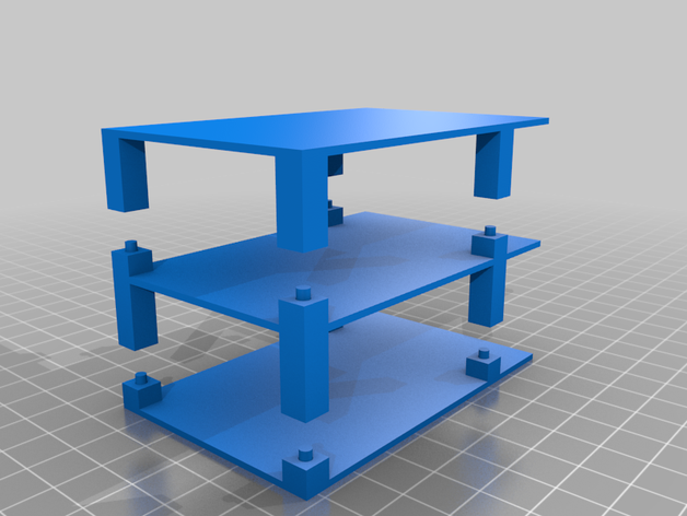 empilhável raspberry pi caso 3D print model - Mito3D