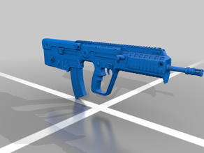 iwi x95 16inch baril de détail élevé d'une seule pièce arme à feu en israël modèle 3d print model - Mito3D