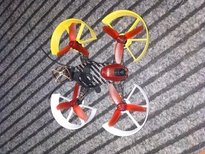 rodeo110 lama protettore protecter cinewhoop diydrones drone droni condotto della ventola fpv racer racing rodeo 110 piccolo grido walkera whoop 3d print model - Mito3D