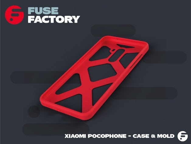 xiaomi pocophone - case & mold mobile phone 3D print model - Mito3D