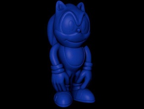 sonic hedgehog fácil de impresión ningún apoyo la animación dibujos animados figura juego el erizo modelo escultura sega supportless 3d print model - Mito3D