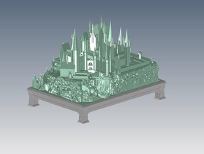 harry potter hogwarts dur 3d print model - Mito3D