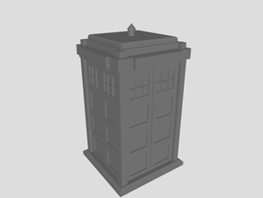 doctor tardis container 3d print model - Mito3D
