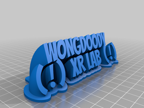 wongdody plate customized 3d print model - Mito3D