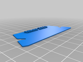 hängen file folder label 3d print model - Mito3D