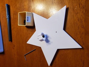 árvore de natal clip-on estrelas enfeite estrela 3d print model - Mito3D