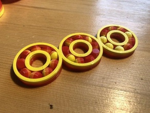 roulement à billes fidget spinner impression endroit printinplace imprimer la place spin jouet 3d print model - Mito3D