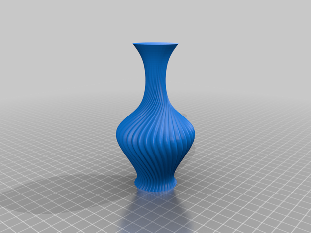 vase 63 container flower spiral 3D print model - Mito3D