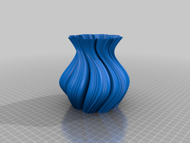 71 vazo kap çiçek spiral 3D print model - Mito3D