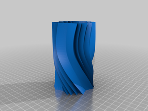 vase 77 container pencil holder spiral 3d print model - Mito3D