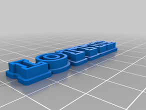 my lottie logo customized 3d print model - Mito3D