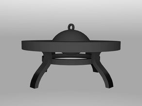 fire pit - possible 28mm gaming prop rpg tabletop wargaming 3d print model - Mito3D