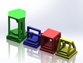 mini impresoras 3d de plástico común los ladrillos ladrillo bloques construcción kossel lego compatible mecanork megablocks mendal modelo mendel koseel prusa 3d print model - Mito3D