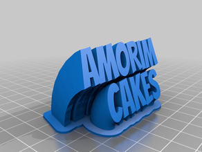 amorim pasteles personalizado 3d print model - Mito3D