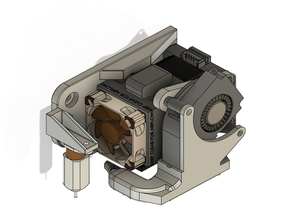 e3d hemera mount radiatore cr-10 ender 3 3d print model - Mito3D