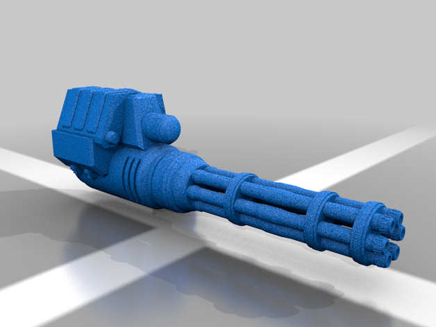 28mm unterdrückerische gatling-Kanone Turm 3D print model - Mito3D