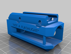 olight s1r baton ii - picatinny arme titulaire de la lumière airsoft 3d print model - Mito3D