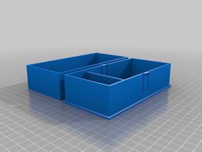 my customized parametric card box divider 3d print model - Mito3D