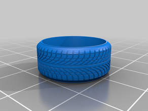 generic directional street tyre 3d print model - Mito3D