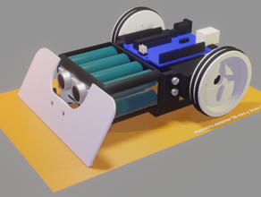educativo robot de sumo 01 chasis el la robótica sumobot ultrasonidos 3d print model - Mito3D
