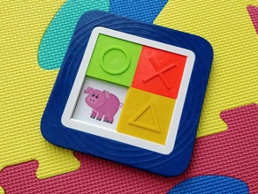 Tier-puzzle Tiere baby puzzle - Spielzeug 3d print model - Mito3D