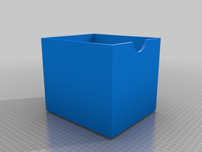 aufbewahrungsbox 1 8 ikea kallax regalfach 3d print model - Mito3D