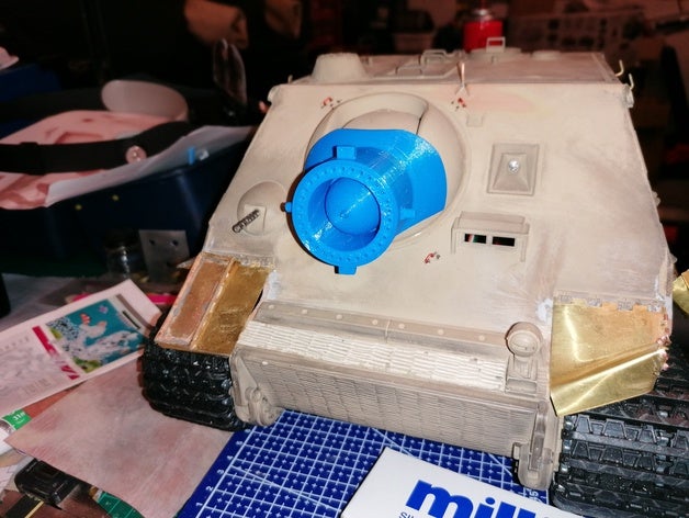 sturmtiger mühimmat rc tank 3D print model - Mito3D