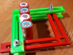 18650 battery spot welding jig 3d print model - Mito3D