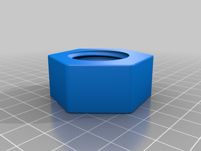 hex nut 'ender 3 - filament holder deluxe' ender spool 3d print model - Mito3D