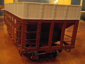 bachmann hopper woodchip extension garden railroad railway g scale model trains train 3d print model - Mito3D